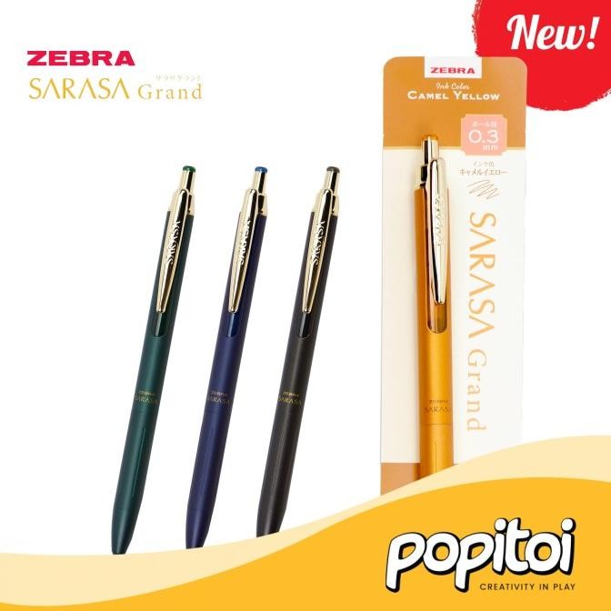 

Zebra Sarasa Grand Vintage 0.3 0.5 mm Retro Color Gel Pen Pulpen Bolpoin Luxury