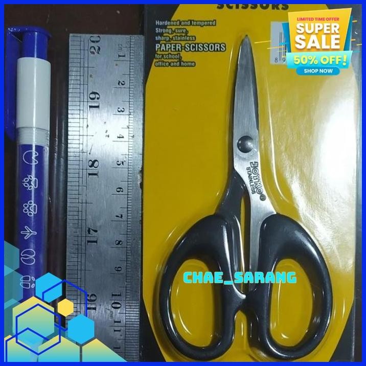 

GUNTING KECIL JOYKO SC828 SMALL SCISSOR 12 CM X 6,5 CM KUALITAS SUPER