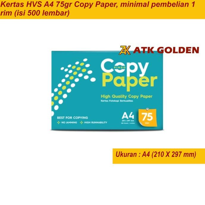 

Kertas HVS A4 75gr Copy Paper
