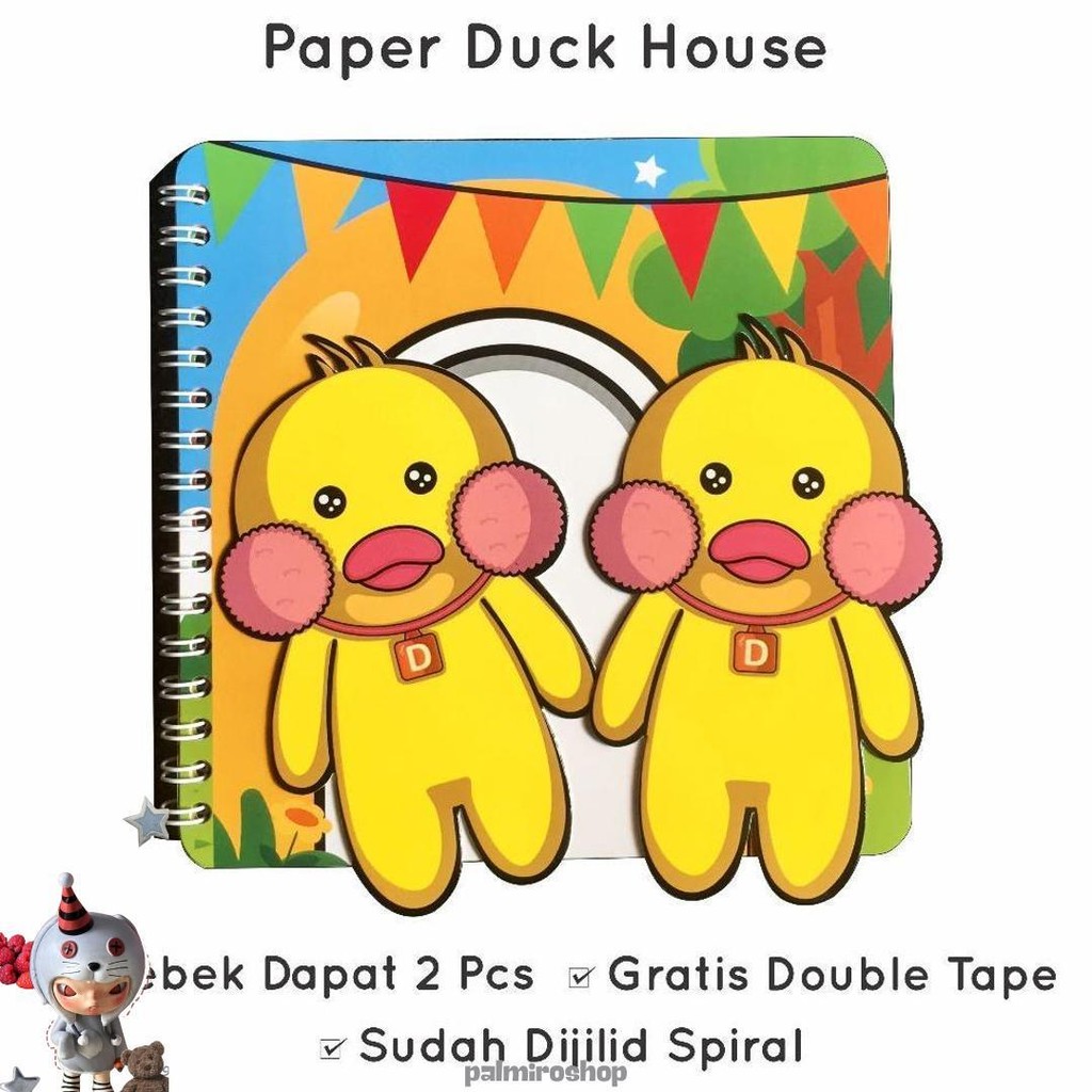 Paper Duck House Mainan Anak Edukatif Rumah Bebek Kertas Murah