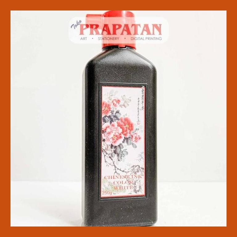 

[ PERALATAN LUKIS / GAMBAR ] TINTA DE GOYA 250ML WHITE | TINTA CHINA | WHITE CHINESE INK GOOD QUALITY