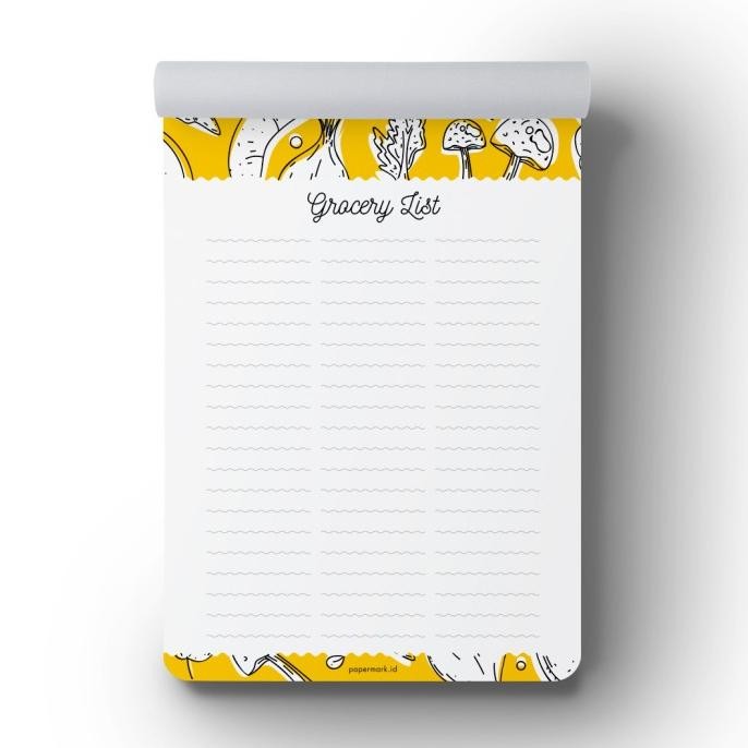 

Grocery List Receta Notepad