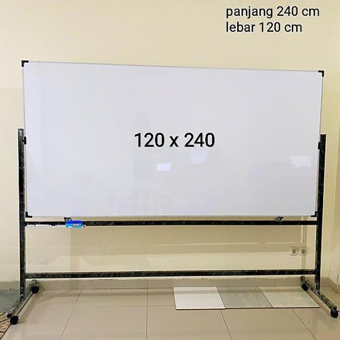 

TERMURAH - whiteboard standing 120x240 cm