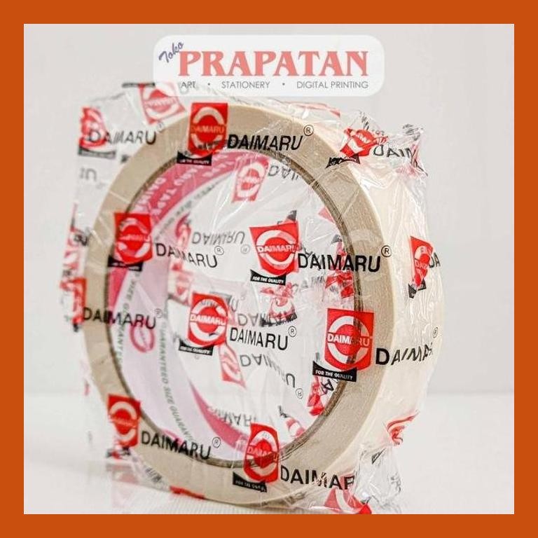 

[ PERALATAN LUKIS / GAMBAR ] LAKBAN KERTAS DAIMARU / MASKING TAPE 24MM (1 INCH) SIAP KIRIM