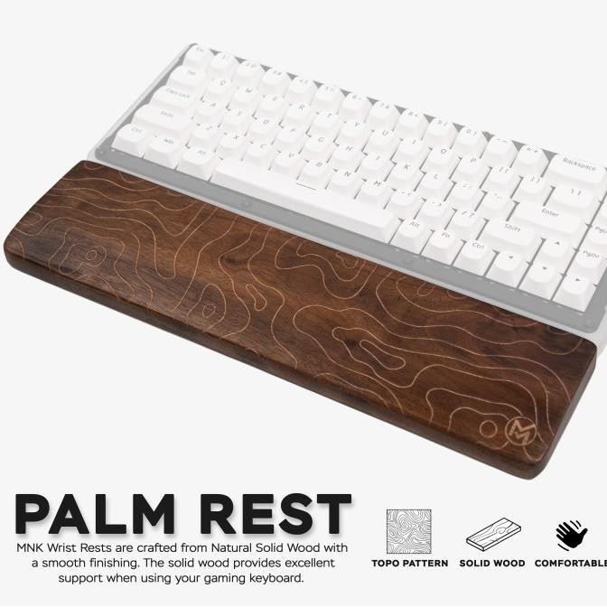 MYNK Wooden Palm Rest / Wrist Rest Kayu / Wrist Pad Keyboard
