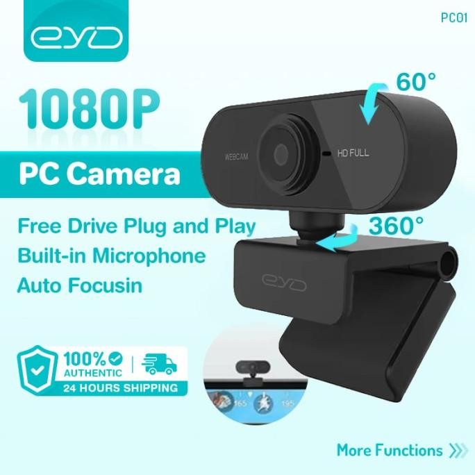 Eyd Pc01 Webcam Laptop Usb 4K Web Camera Fhd Ip Kamera Pc 1080P With Stereo Beauty Plug And Play New