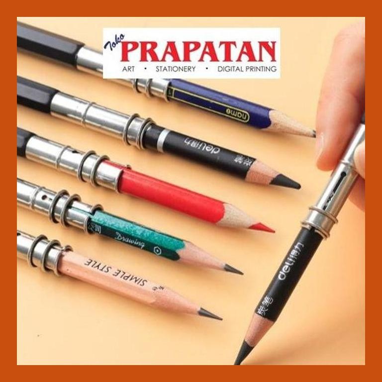 

[ PERALATAN LUKIS / GAMBAR ] GAGANG PENSIL / DUAL HEAD PENCIL EXTERNDER / PENCIL HOLDER PACKING AMAN