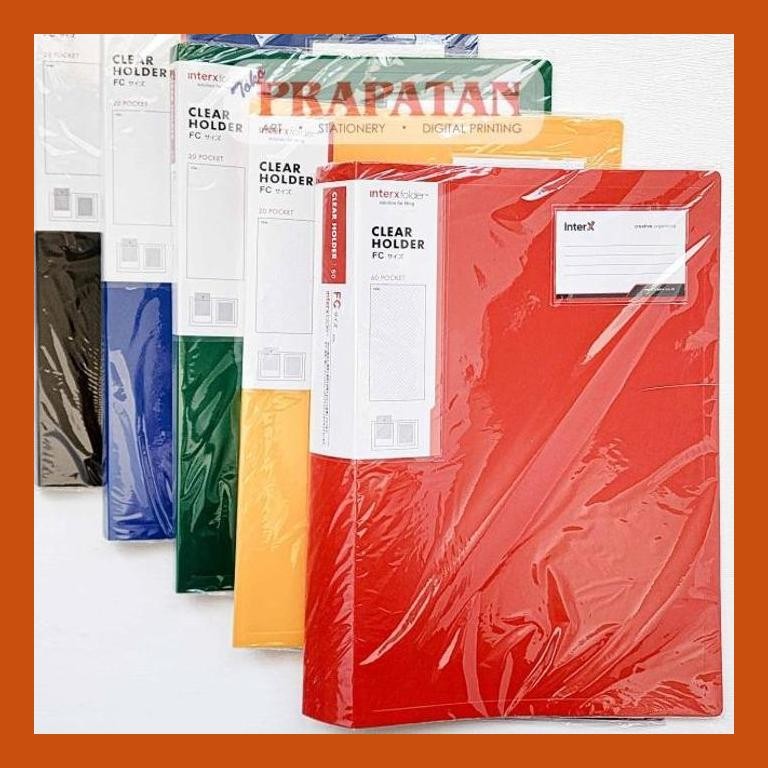 

[ PERALATAN LUKIS / GAMBAR ] CLEAR HOLDER / DISPLAY BOOK / INTER X FOLDER FOLIO - 60 POCKETS GOOD QUALITY
