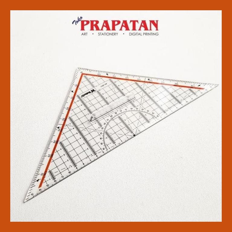 

[ PERALATAN LUKIS / GAMBAR ] PENGGARIS TEKNIK SEGITIGA BUTTERFLY ART 2011 / TRIANGLE RULER GOOD QUALITY