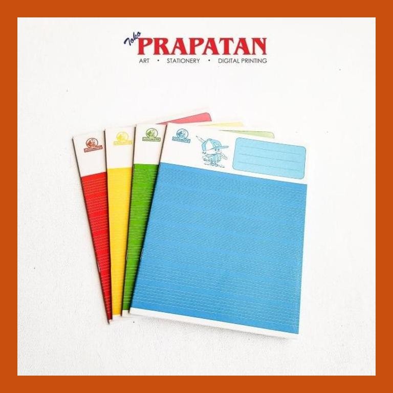 

[ PERALATAN LUKIS / GAMBAR ] BUKU TULIS GARIS LIMA LOCOMOTIF GOOD QUALITY