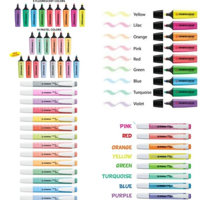 

BEBAS ONGKIR - PAKET LENGKAP SEMUA WARNA STABILO PASTEL ORIGINAL BOSS SWING COOL