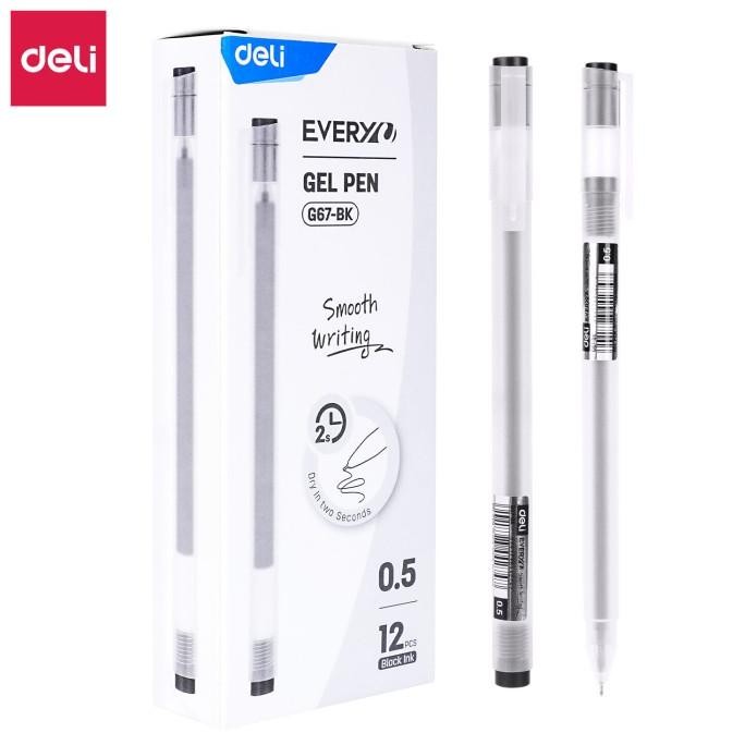 

[Si GACORR] Deli Combo Oil Pensil 24/36/48/72 + SketchBook Free Gel Pen Free Penghapus