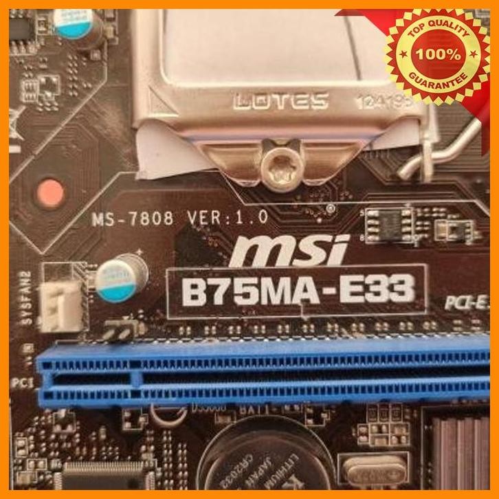 [snc] msi b75ma e33 lga 1155 ddr3 16gb usb 2.0 b75 untuk i3 i5 i7