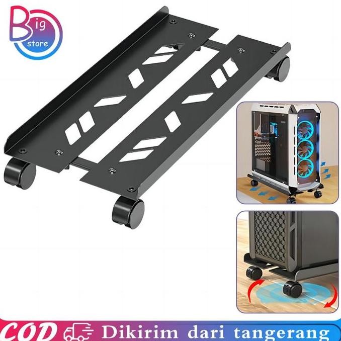 Tray Cpu Komputer Universal Dudukan Cpu Komputer Tray Komputer Rotasi 360 Derajat Rak Cpu Komputer A