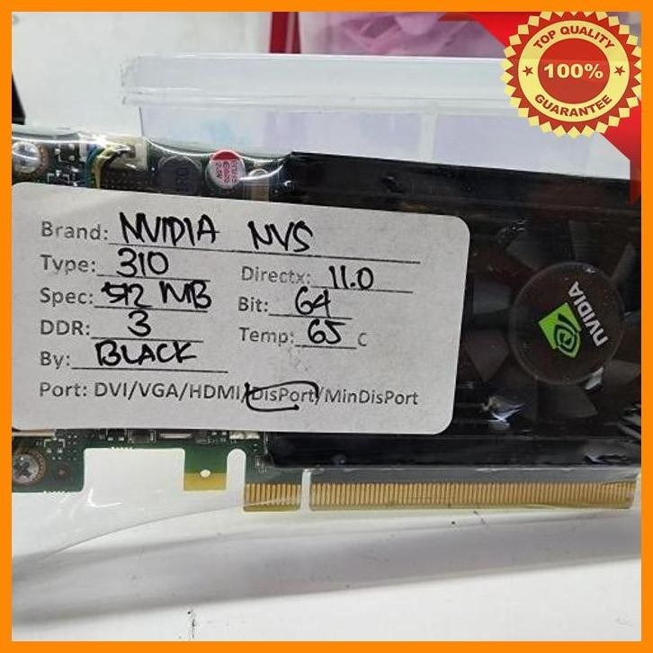 [snc] vga card nvidia nvs 310 512mb ddr3 2x display port
