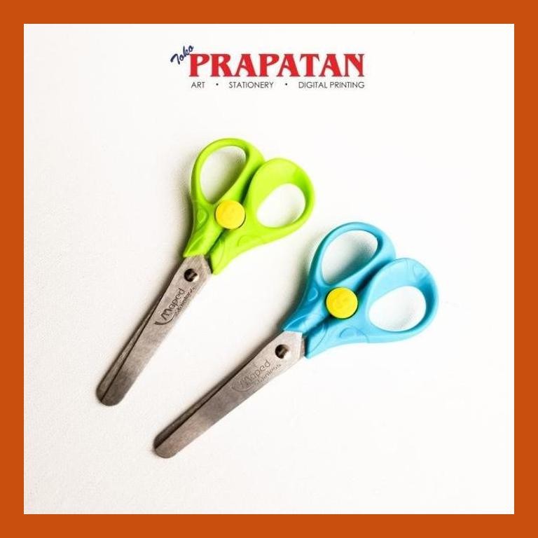 

[ PERALATAN LUKIS / GAMBAR ] MAPED SECURITY 3D SCISSORS 13CM / GUNTING ANAK GOOD QUALITY