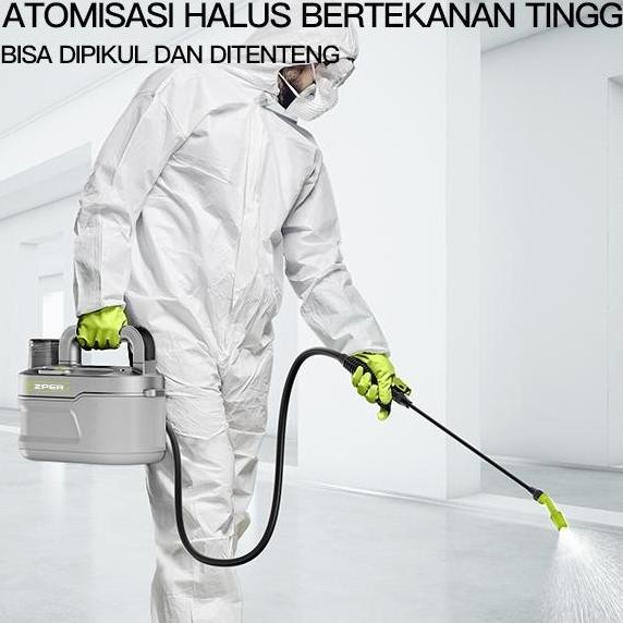 CODZPER Sprayer elektrik 4 liter alat semprot cas botol semprot baterai litium sprayer ZP034 White T