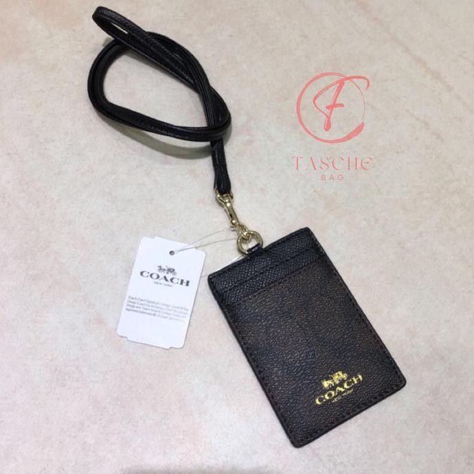 

TERMURAH - COACH LANYARD PEMEGANG KARTU ID/NAME TAG DIY LANYARD BROWN KHAKI 65573