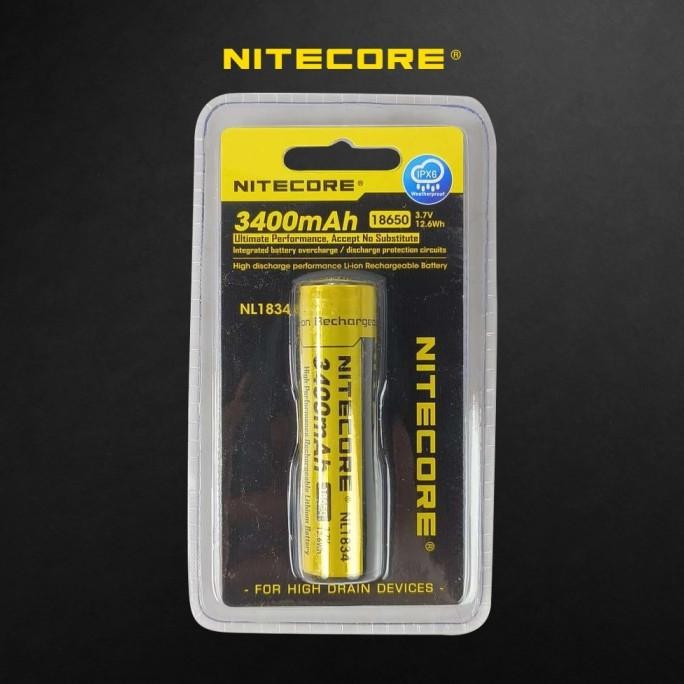 Battery Baterai Rechargeable 18650 Nitecore 2300 2600 3200 3400 3500 3600 5000 MAH