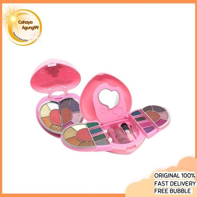 TERLARIS - [Original] ED.Juli2027 Amara Megical Heart Make up anak Set Rias Wajah kosmetik anak Set 