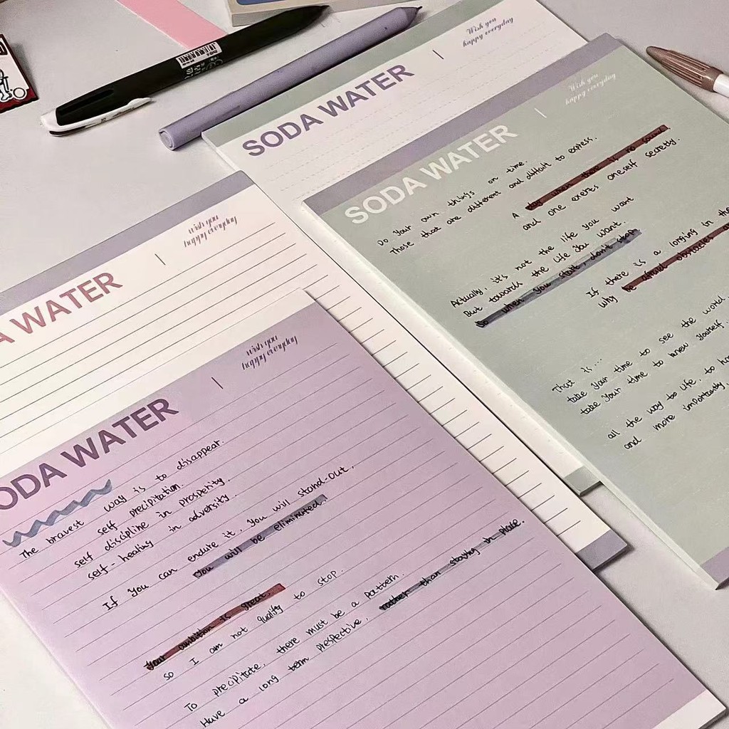 

Buku Catatan Kertas Gaya Korea Estetika Tinggi Garis Horizontal Buku Harian Buku Belajar Pelajar