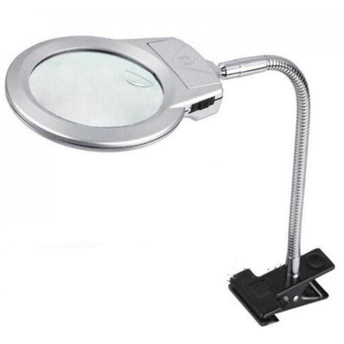 Lampu Meja + Kaca Pembesar Untuk Baca / Service Elektronik