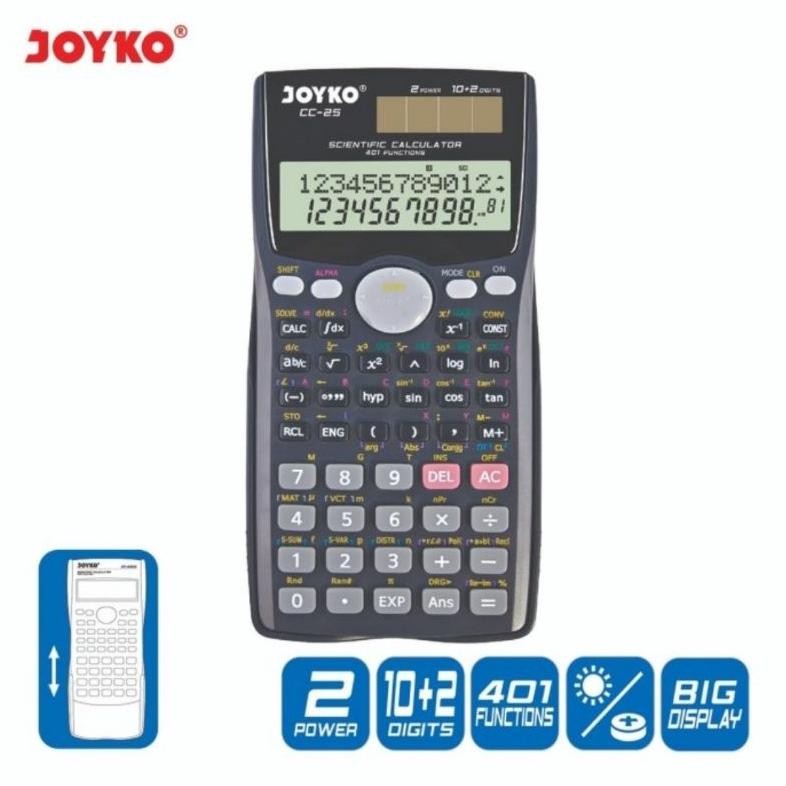 

Eh76 JOYKO CC 25 Kalkulator Ilmiah 401 Fungsi / Scientific Calculator CC25 Murah