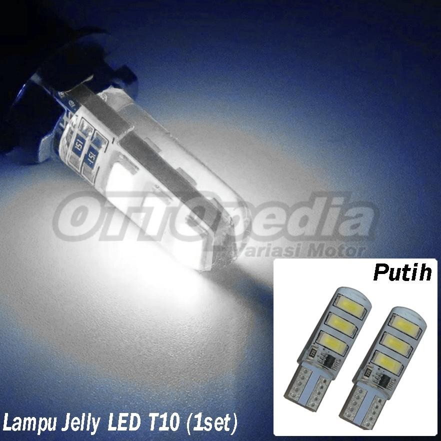 ew-98 Lampu LED Sen Sein Senja Colok T10 Dop Jely Kedip DRL Flash RGB + Remote Mobil Motor Nmax Aero