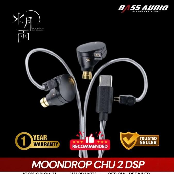TERBARU - Moondrop CHU 2 DSP In Ear Monitor Earphone With Mic & Type-C Plug