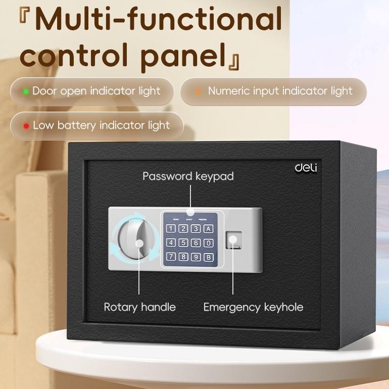 

yt- BRANKAS DIGITAL DELI ET-521 / SAFE DEPOSIT BOX / CASH BOX ET521 Hemat