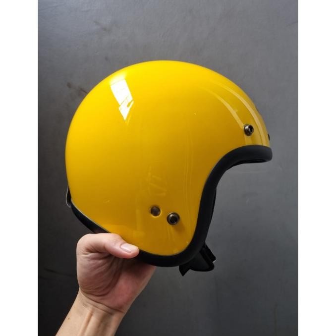 MURAH Helm Zeus ZS385 Yellow Retro Classic