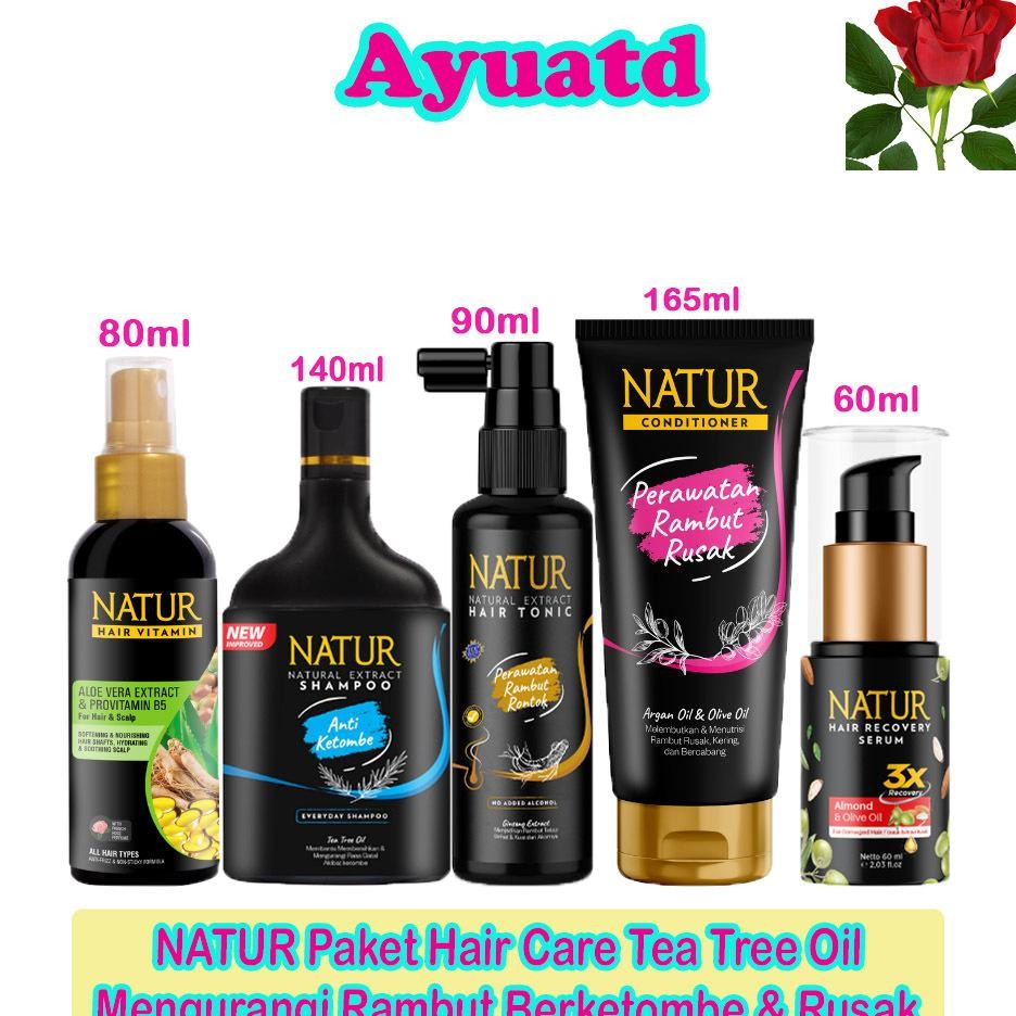 Natur Tea Tree Oil Paet Lengap Perawatan Rambut Menutrii Mengurangi Etombe