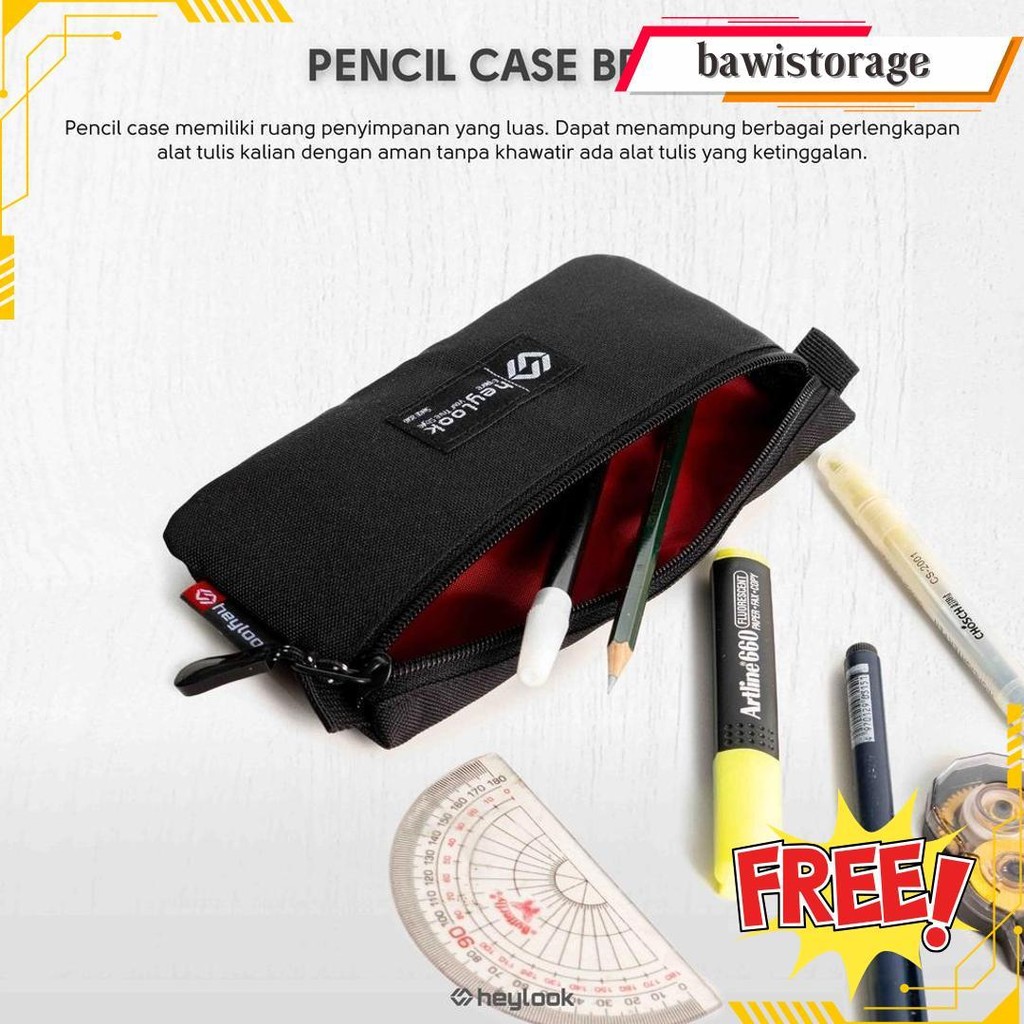 

Heylook Official - Tempat Pensil Kotak Pensil Breze Pencil Case Kostak Anak Atk Sekolah Kuliah Kantor Kerja Cod
