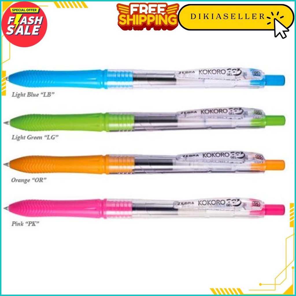 

Bolpen Kokoro Zebra Sweet Gel /Pulpen Pen Hitam 0.5 Mm Black Berkualitas Termurah Banget