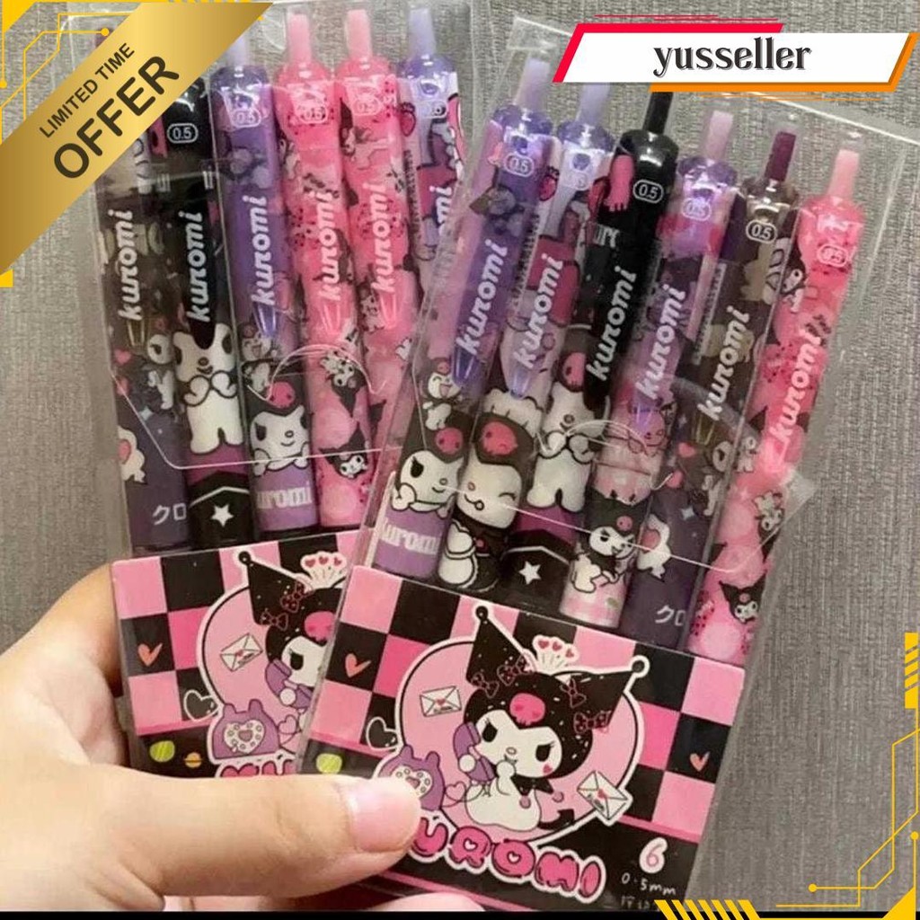 

[Fafafa] Bolpen Cetekan Set 6 In 1 + Kotak Original Produk