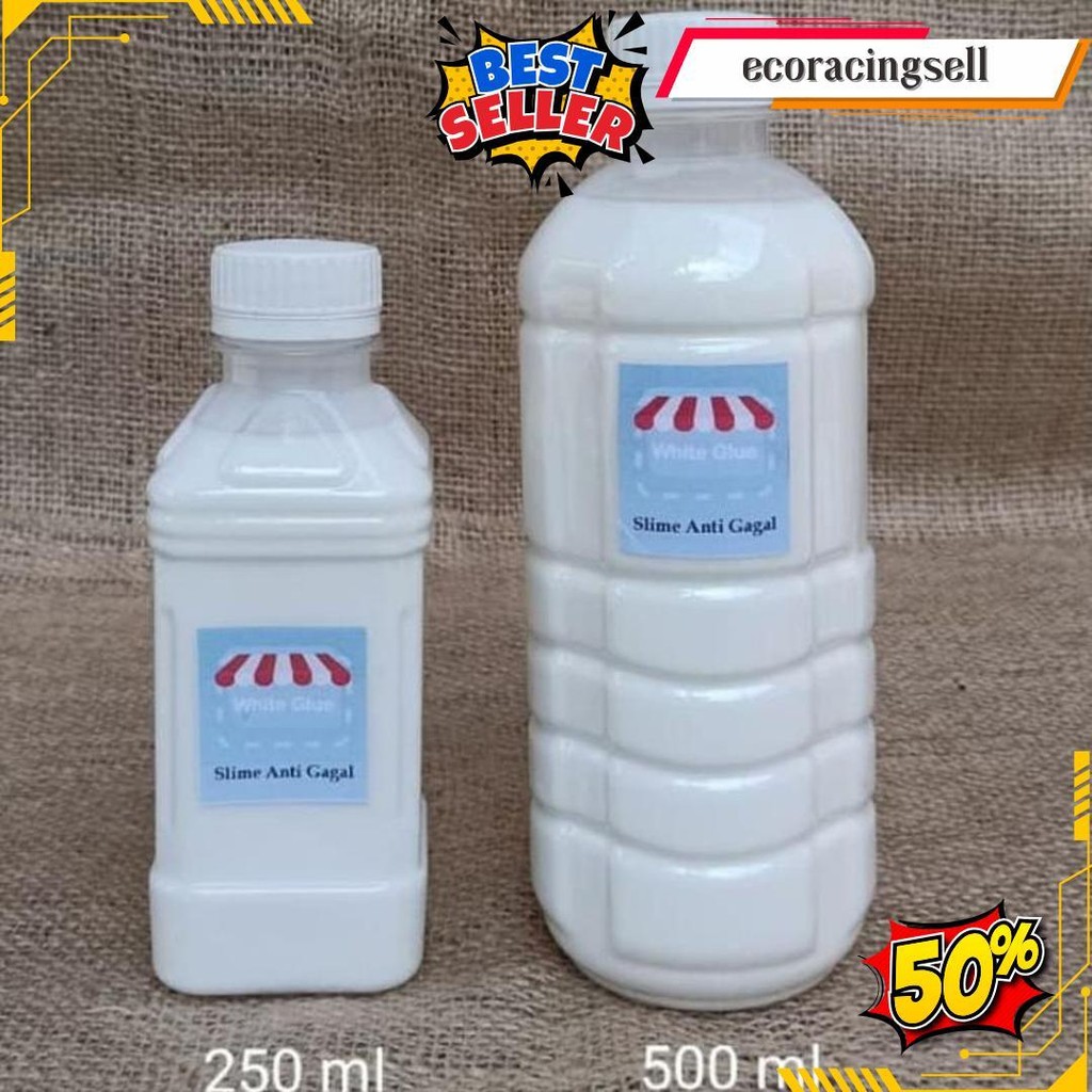 

White Glue Slime Anti Gagal 500Ml Siap Kirim