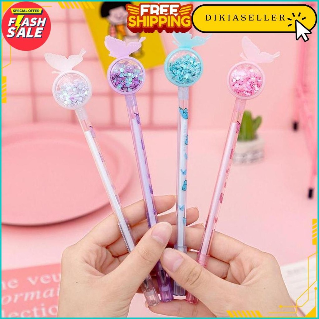 

Pena Karakter Payet Gliter Motif Bunny Lucu Black Ink Gel Pulpen Gel Bolpen Gel Pastel Alat Tulis Karakter Kupu-Kupu Perlengkapan Sekolah Kantor Bisa Cod