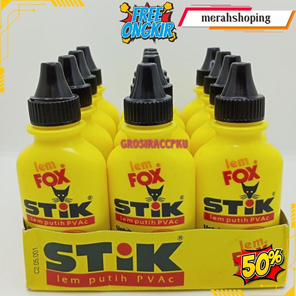 

Lem Fox Stik Pvac 60 Gram Murah Meriah Terlaris