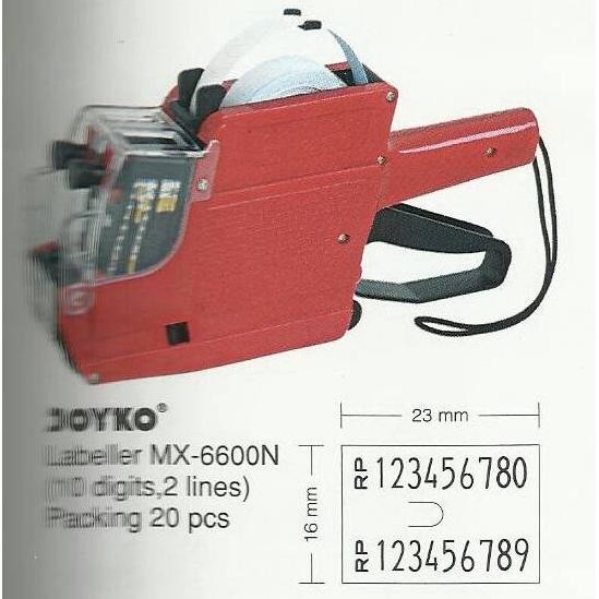 

lij-56 JOYKO MX-6600N (angka, angka) -Label Harga 2line Terlaris