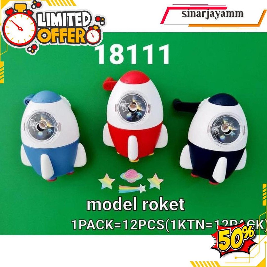 

Serutan Pencil Roket/ Rautan Pencil Putar Original Produk