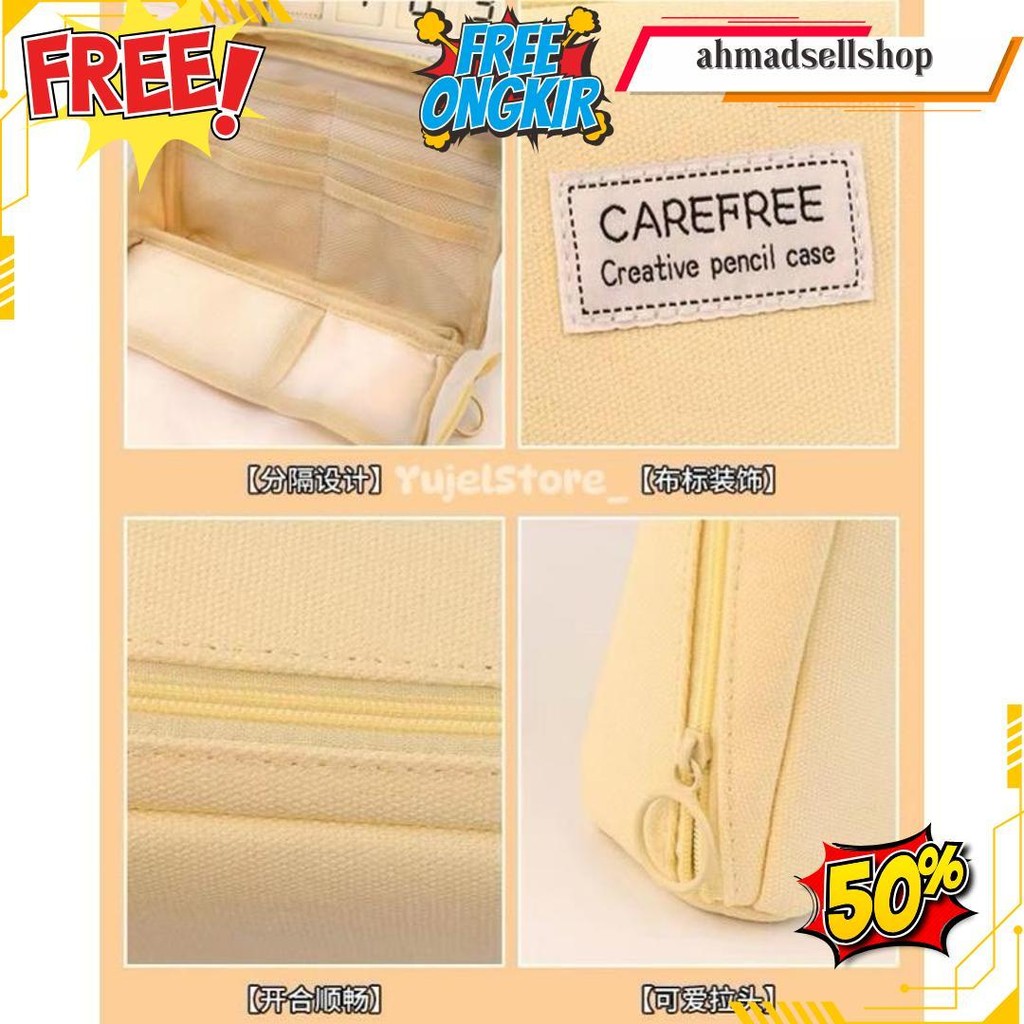 Tempat Pensil Multifungsi / Tas Perlengkapan Kantor Dan Anak Sekolah / Kotak Pensil Aesthetic Cod