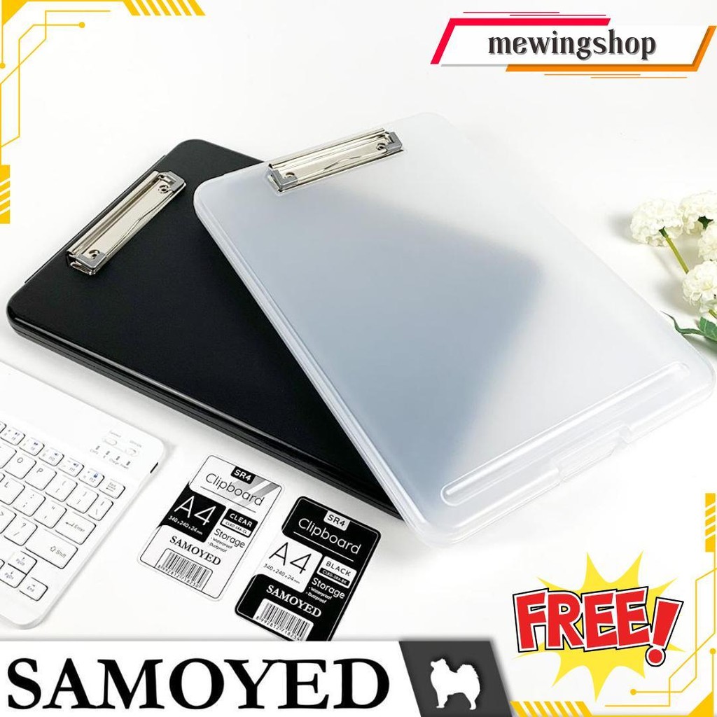 

PapanKlip / Jalan / Dada / Alas Ujian / Clipboard With Storage / Organizer A4 Samoyed Clbd-Sr4 Gratis Ongkir