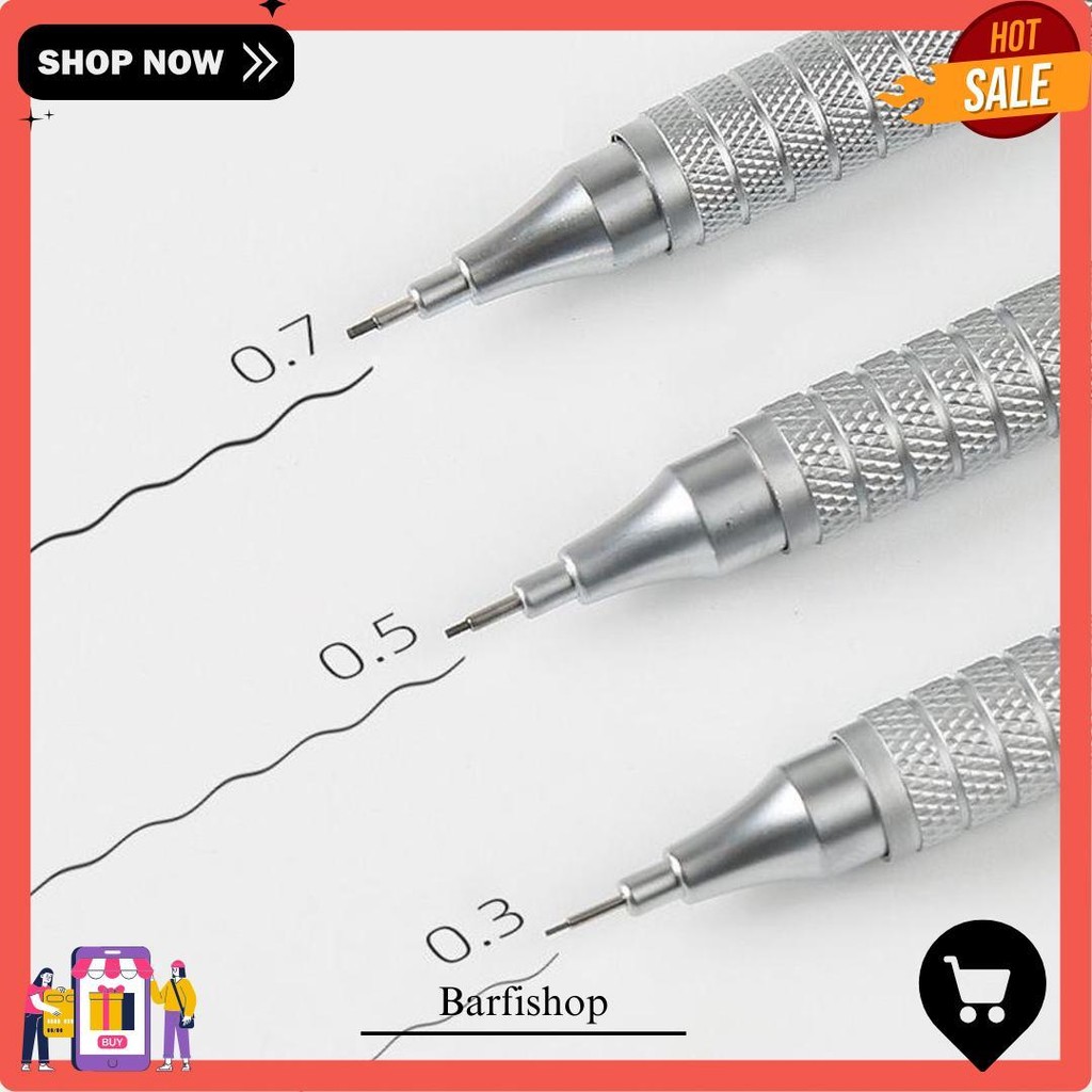 

0.5 Mm Pensil Mekanik Metal Mechanical Drafting Pencil Dengan Pusat Gravitasi Rendah Untuk Sekolah / Kantor - Pensil Mekanik Pentel Pencil Graph Gear 500 Cod