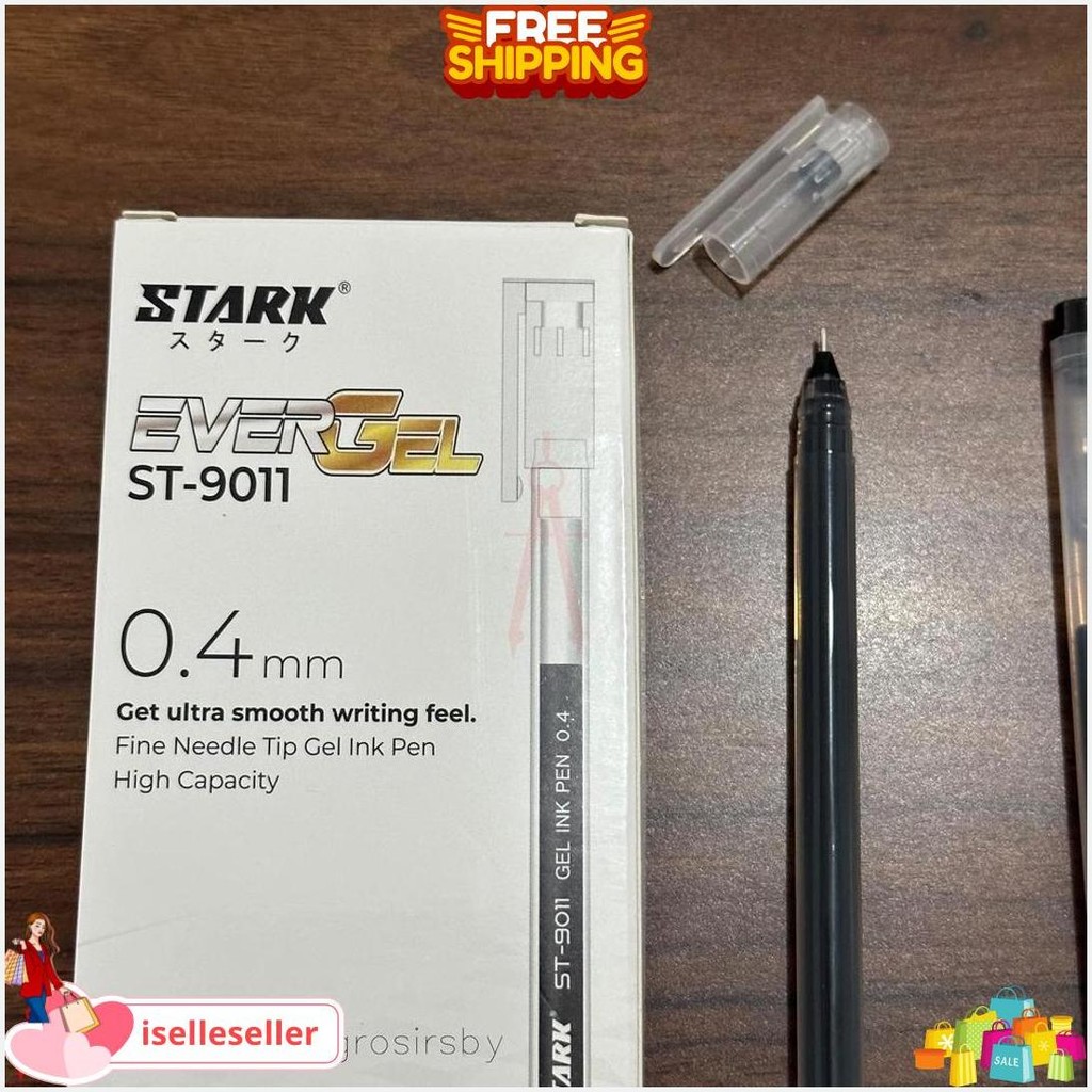 

Ballpoint / Puplen / Bolpen Gel Stark St-9011 (12 Pcs) Bisa Cod