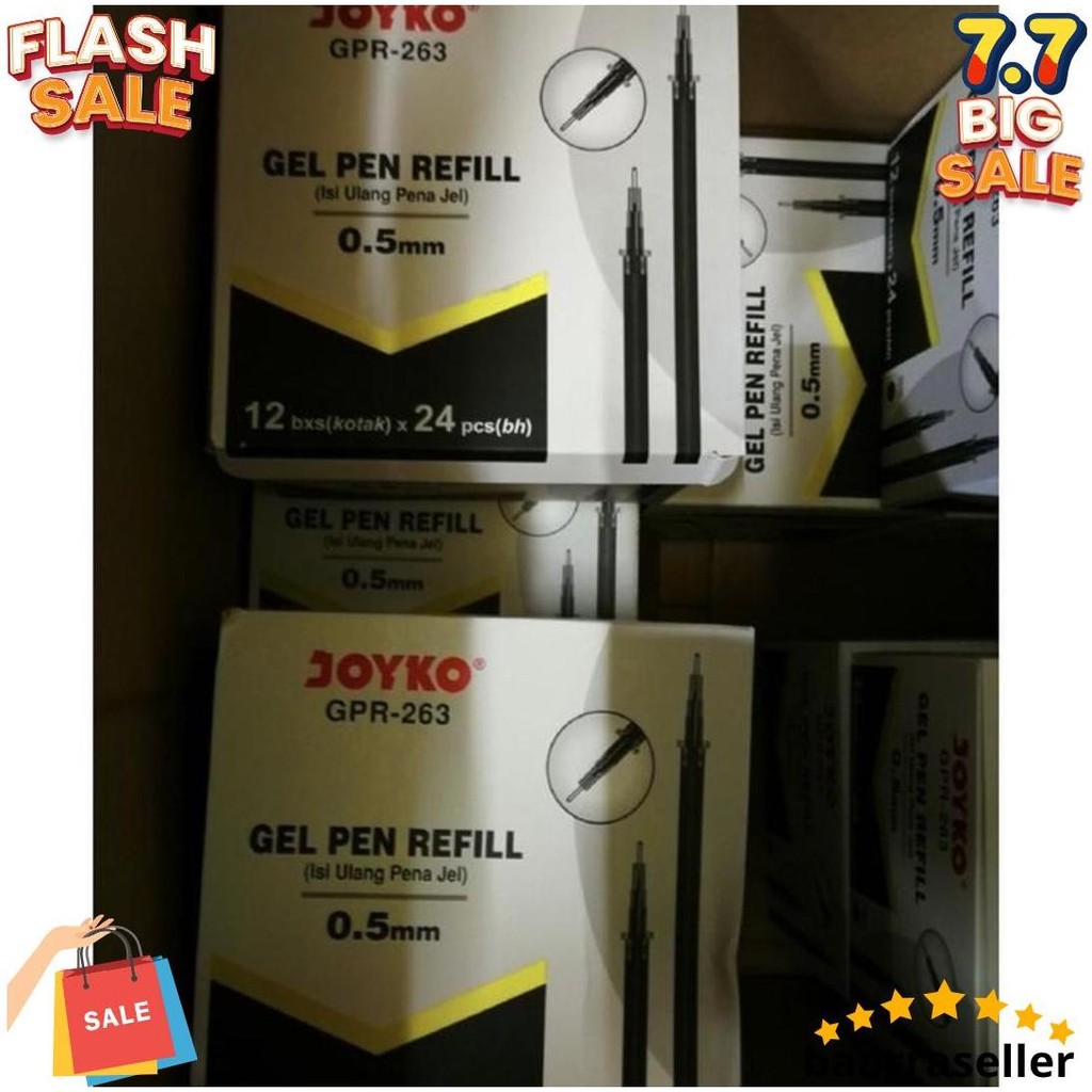 

[24 Pcs ] Isi Pen Gel Joyko Gpr 263 / Refill Pulpen Joyko Terlaris