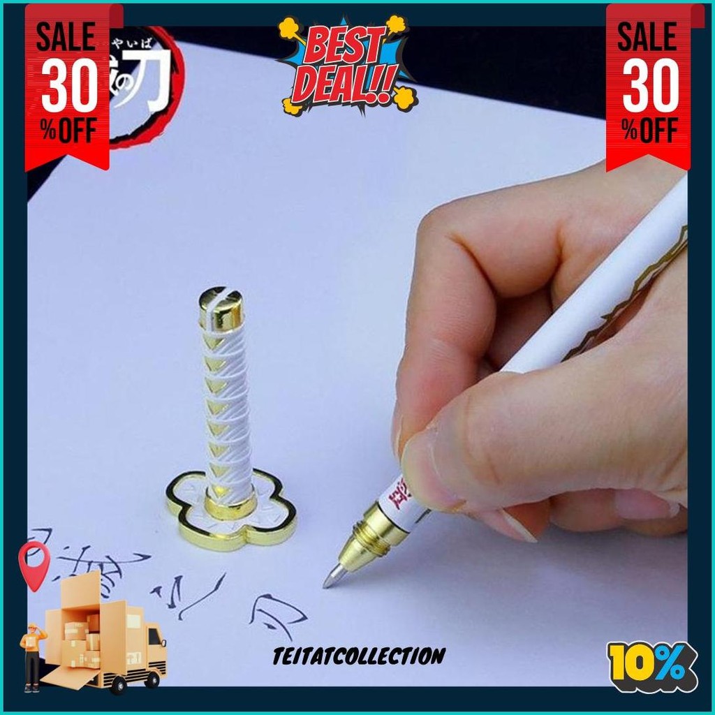 

Pena Pulpen Pedang Sword Pen Anime Demon Slayer Kimetsu No Yaiba Tanjiro Zenitsu Giyu Rengoku Alat Tulis Siap Kirim