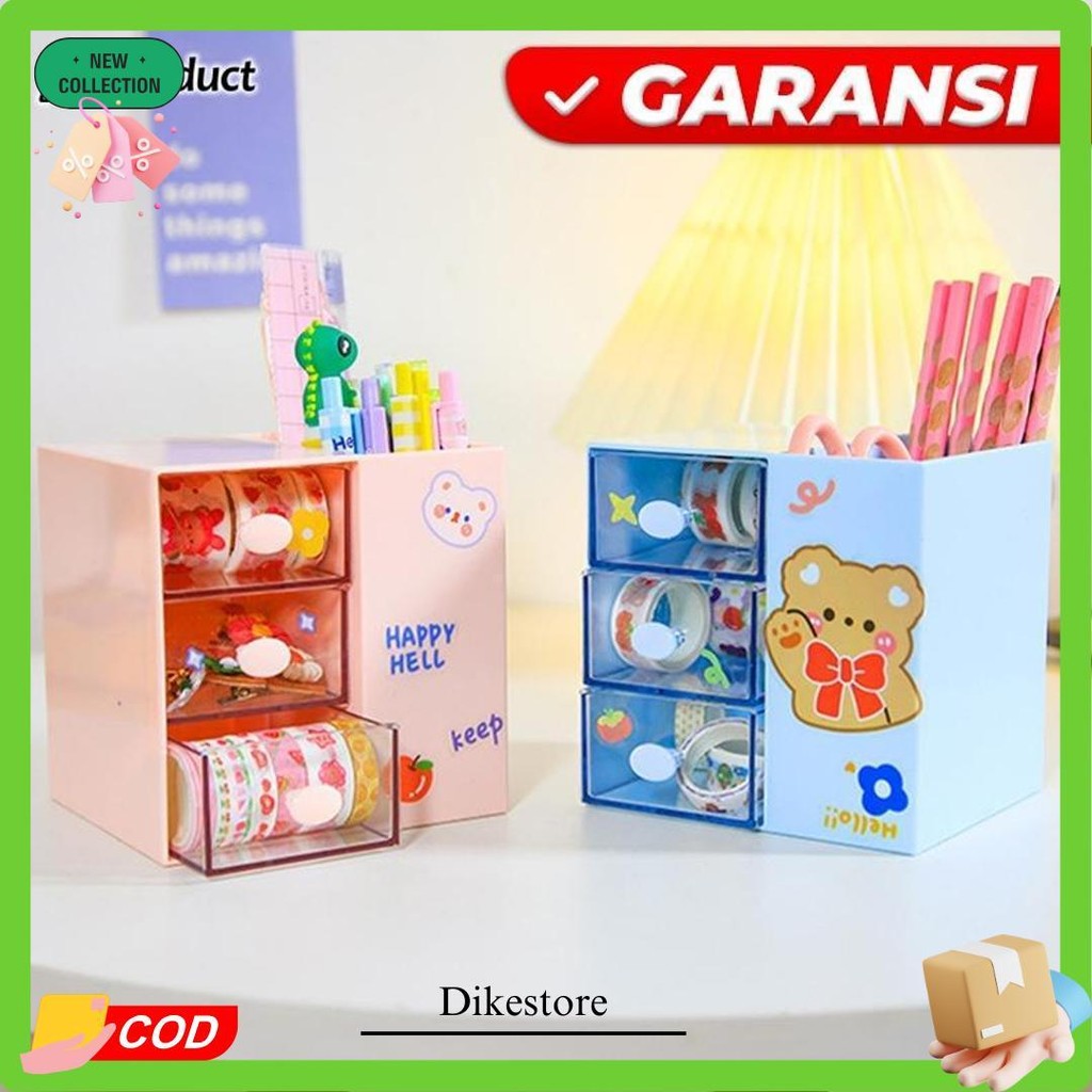 

Laci Mini Atk Tempat Pensil Pulpen Alat Tulis Aksesoris Storage Organizer Motif Lucu Original Produk