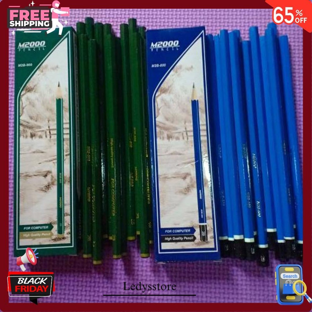 

(70Gr) 1Pak Pensil Kayu 2B M2000 Isi 12Pcs Termurah Banget