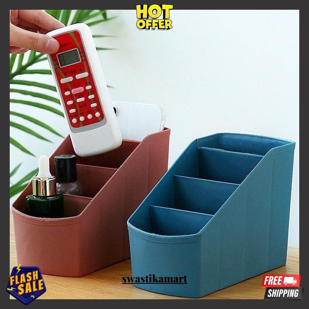 

Rak Alat Tulis Pulpen Pensil Gunting 4 Sekat Tempat Penyimpanan Remote Atk Multifungsi Serbaguna Terlaris