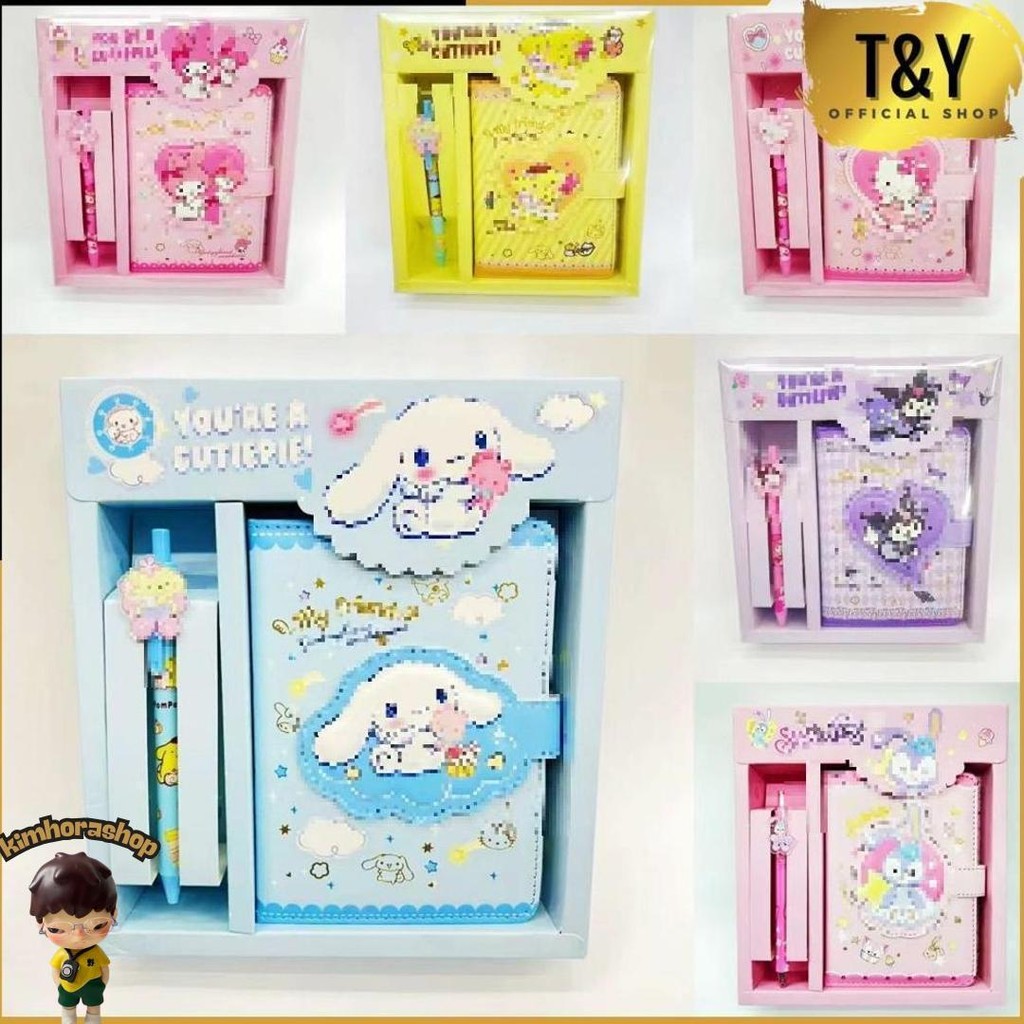 

T&Y Set Stationery 2 In 1 Paket Alat Tulis 2In1 Karakter Kartun Cute Alat Tulis Anak Sekolah Pulpen Notebook Magnet Sale